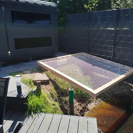 Tinyhouse Direkt Am Angeln Ruderboot Sup Sauna Und Hot Tub بيت للعطل *